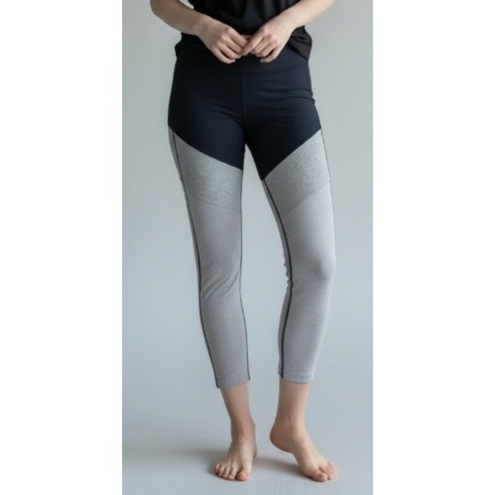 Outdoor Voices Colorblock Leggings Womens XL Blue High Rise Yoga Workout